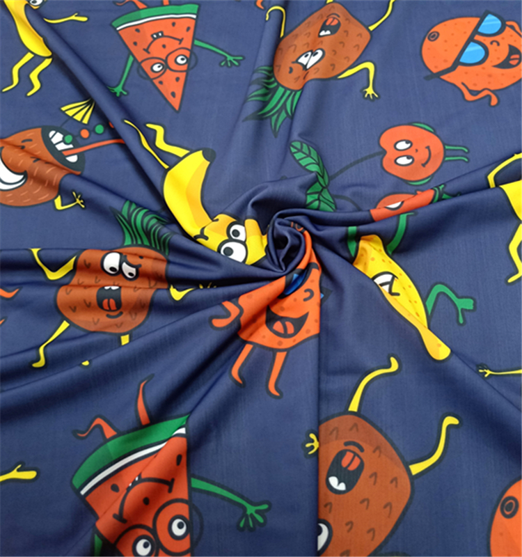 Изготовленный На Заказ 20% полиэстер 80% спандекс ткань текстурированная печать Купальник Ткань для детей