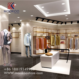 New Design Glass Garments Shop Decoration New Design Glass