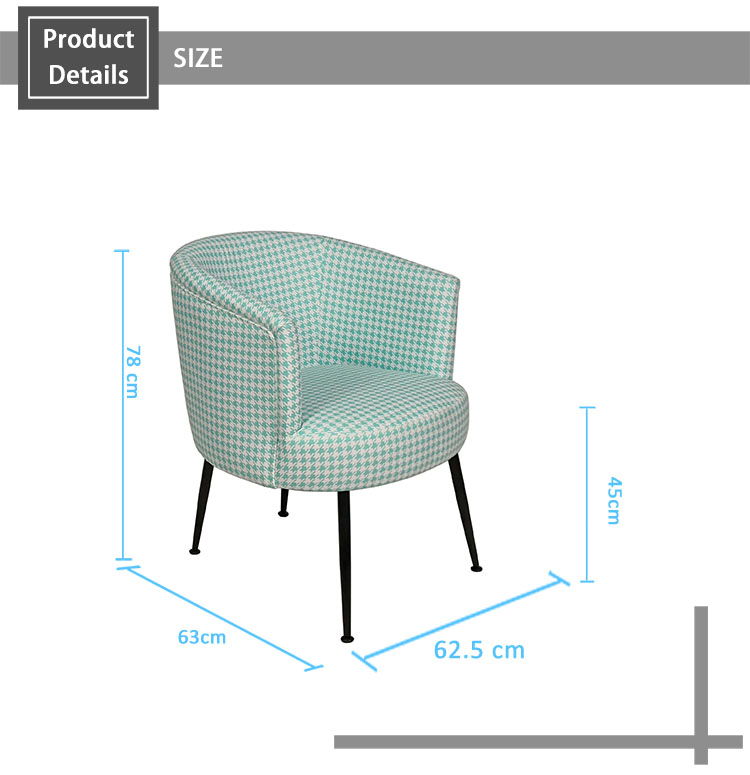 hot selling fabric armchair accent chair tub chair living room leisure chair armchair for living room