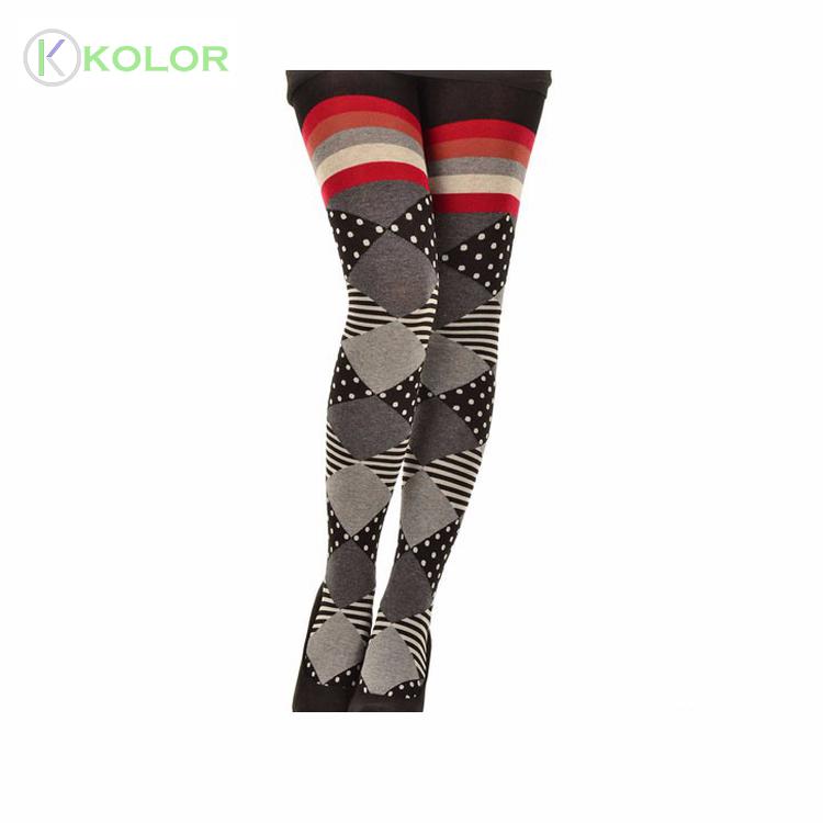 Baby Toddler Cable Knit Tights Kids Girls Cotton Cute Cartoon Full Length Footed Legging Pantyhose