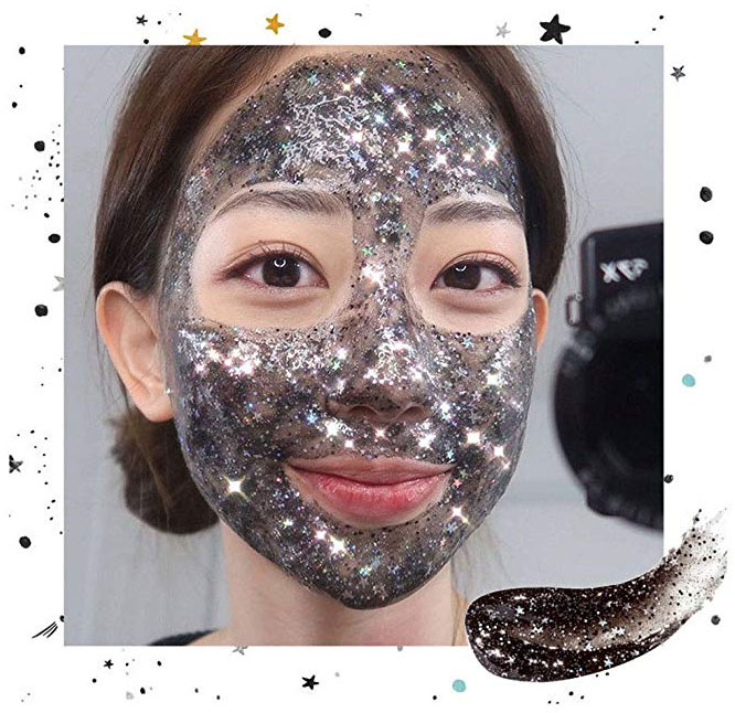Private Label New Design Mask Whitening Moisturizing Star Glitter Peel Off Mask
