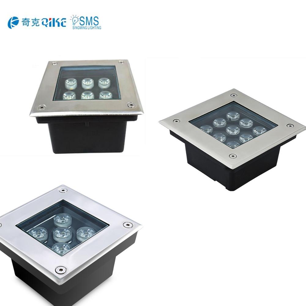 Quick shipping energy saving square garden lamp ip65 led underground light 1w/4w/5w/9w/12w/16w