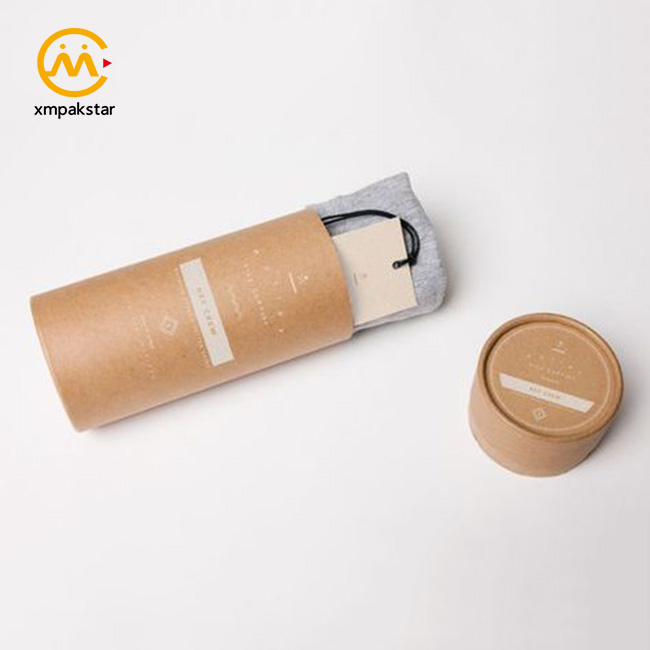 New product Factory wholesale customized cardboard clothes paper tube box for luxury scarves packaging