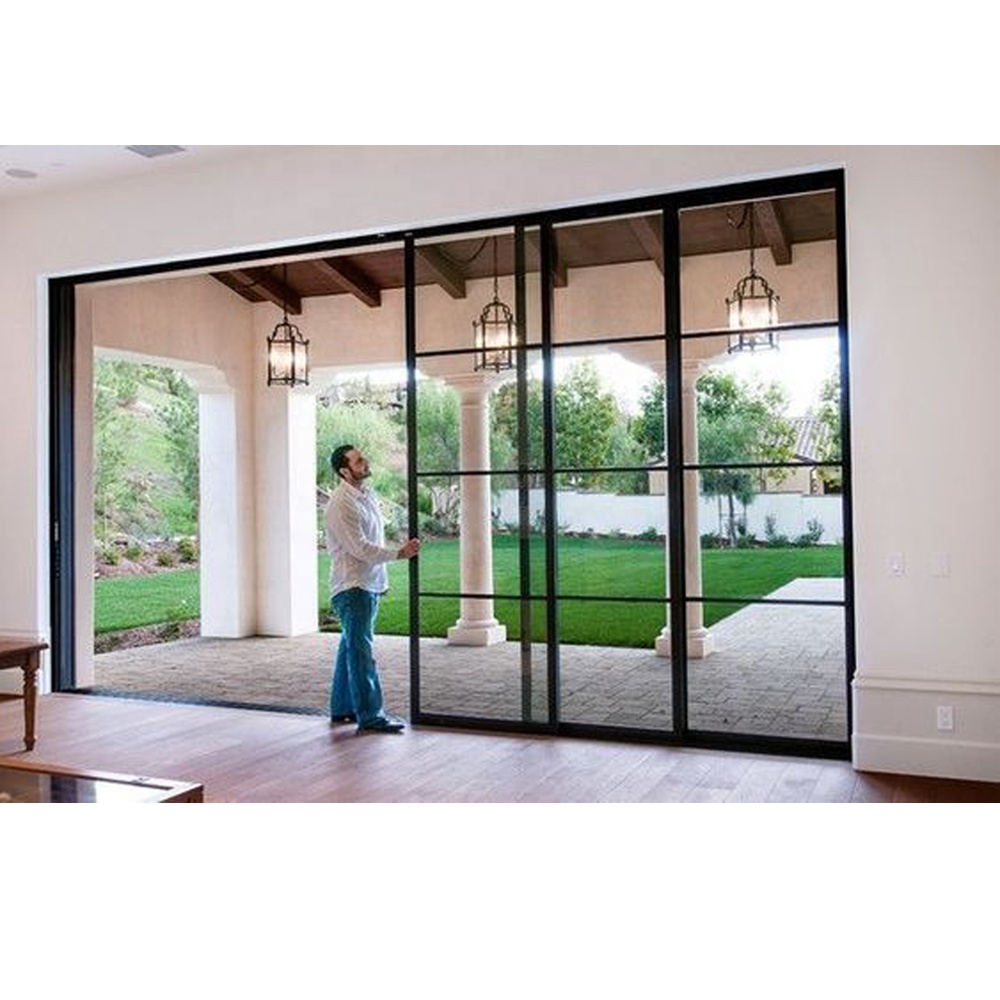 Fabriek Prijs Vloeren Gemonteerd Interieur Ijzer Schuifdeuren Schuur Deur met Hardware