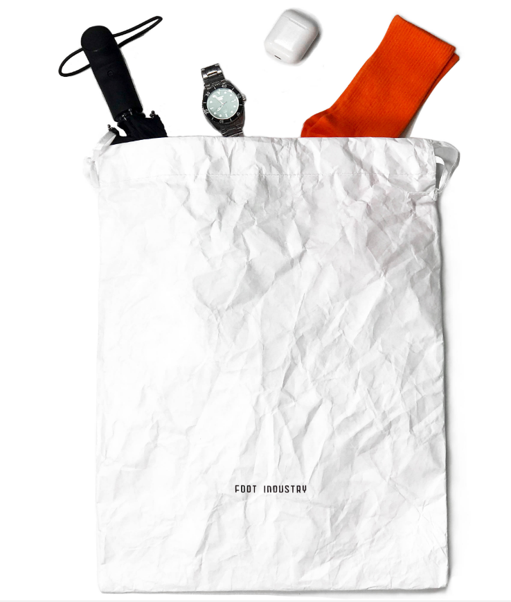 Eco-friendly Environmental Recycled Biodegradable Material Travel Kraft Tyvek Paper Drawstring Pack Backpack