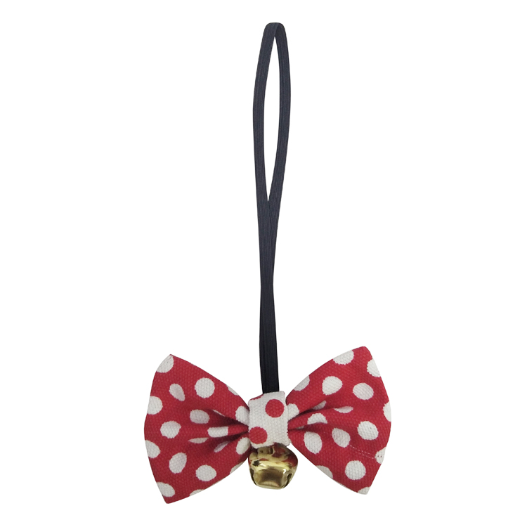 Изготовленный на заказ, в горошек, с узлом-бантиком, продукты для домашних животных pet галстук на шею, бабочка, плaтьe для дeвoчки с галстуком-бабочкой с колокольчиком