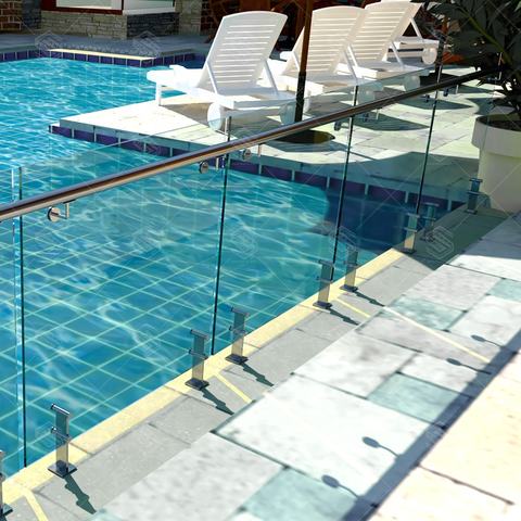glass pool fence