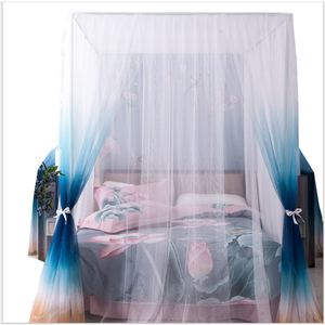 Foldable Mosquito Net for Bed,Free Installation,Portable,Fine Mesh,Suitable for Bedroom Outdoor Camping Adult Kids Blue-125/×68/×50