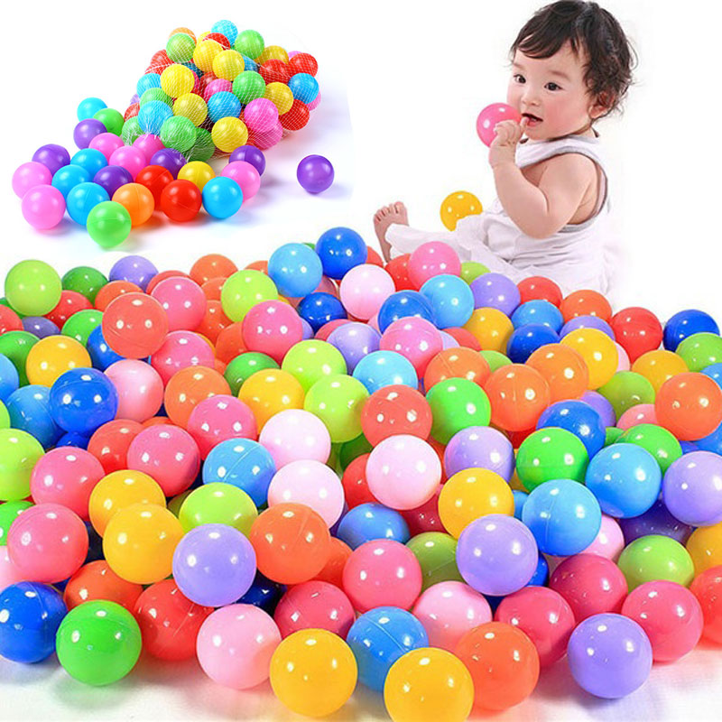 Colorful Soft Plastic Ocean Ball 55mm 70MM Safty Secure Baby Kid Pit Toys Swim