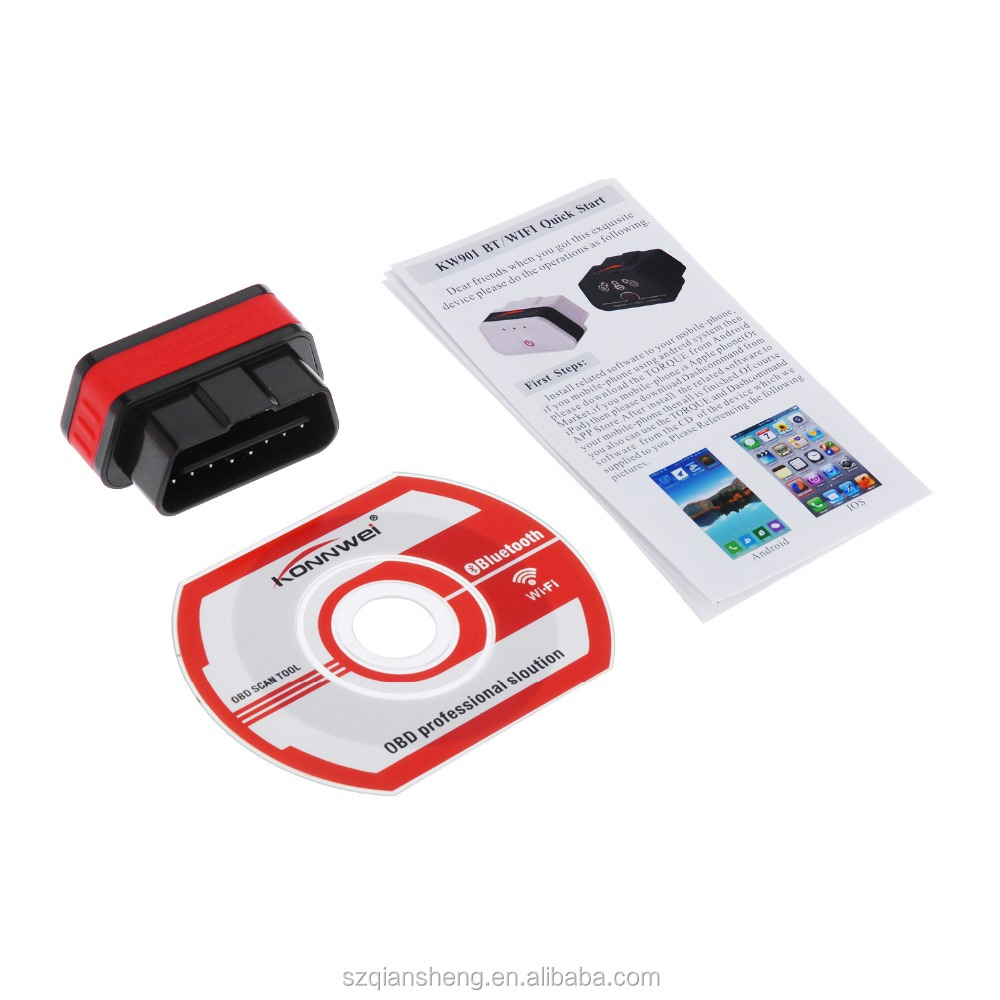 KONNWEI KW808 OBDII//EOBD Escaner Lector de C/ódigo Herramienta de Diagn/óstico