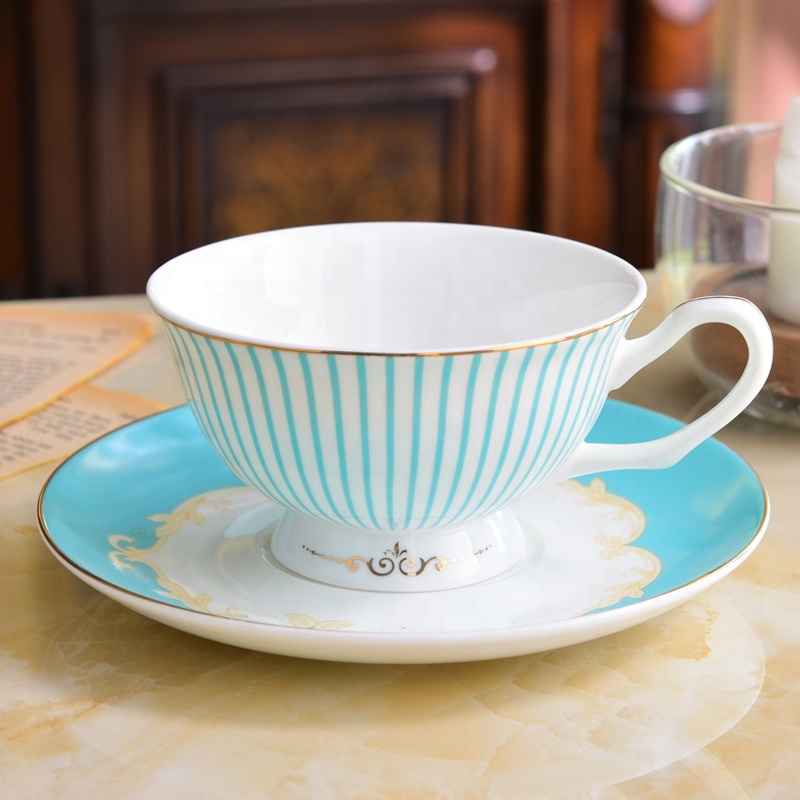 一件代发骨质瓷咖啡杯子碟子定制logo陶瓷茶杯和菜 - buy bone china