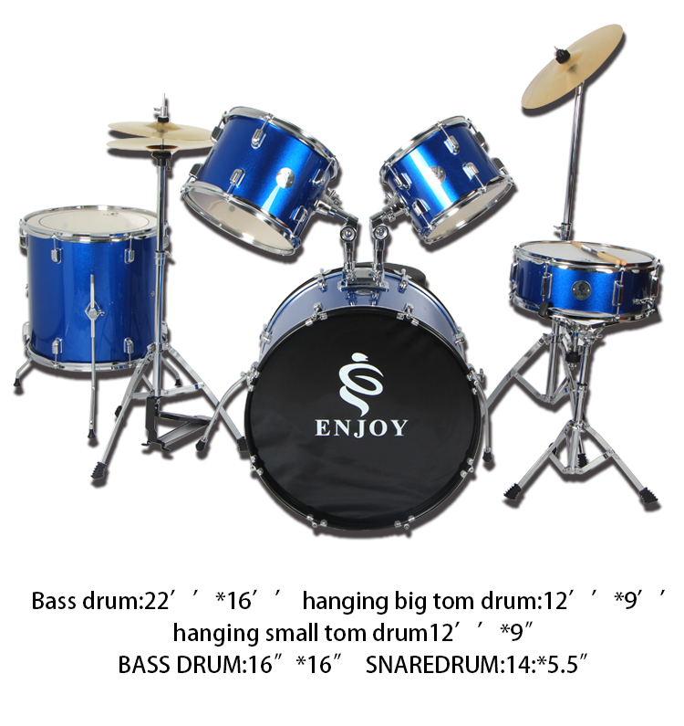 HEBIKUO Wholesale adult children drum set for beginner professional playing jazz drums percussion instruments