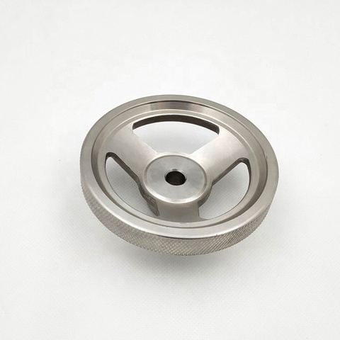 银白色铸铁手轮铸造手轮