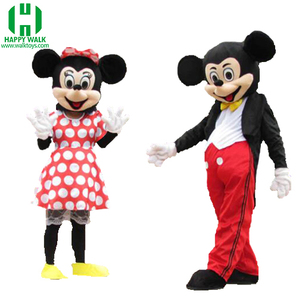 Happy Island adorable micky minnie mouse mascot costume