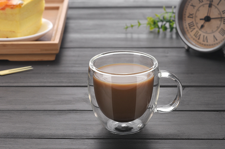 Fancy Double Wall Glass Espresso Cup Coffee Mug