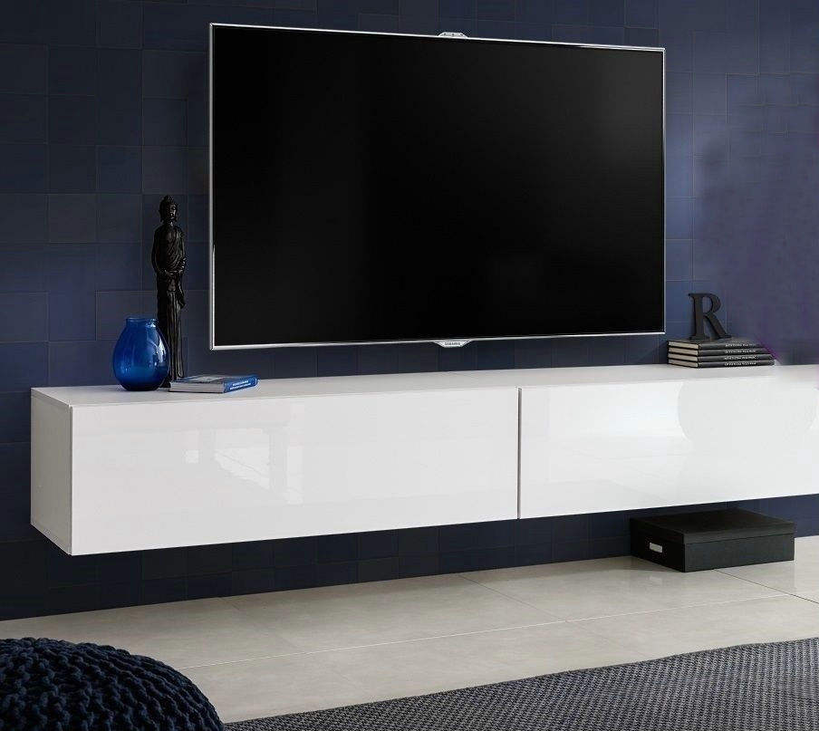 TV Entertainment Unit Living Room Set Cabinet Stand LED High Gloss High 450mm