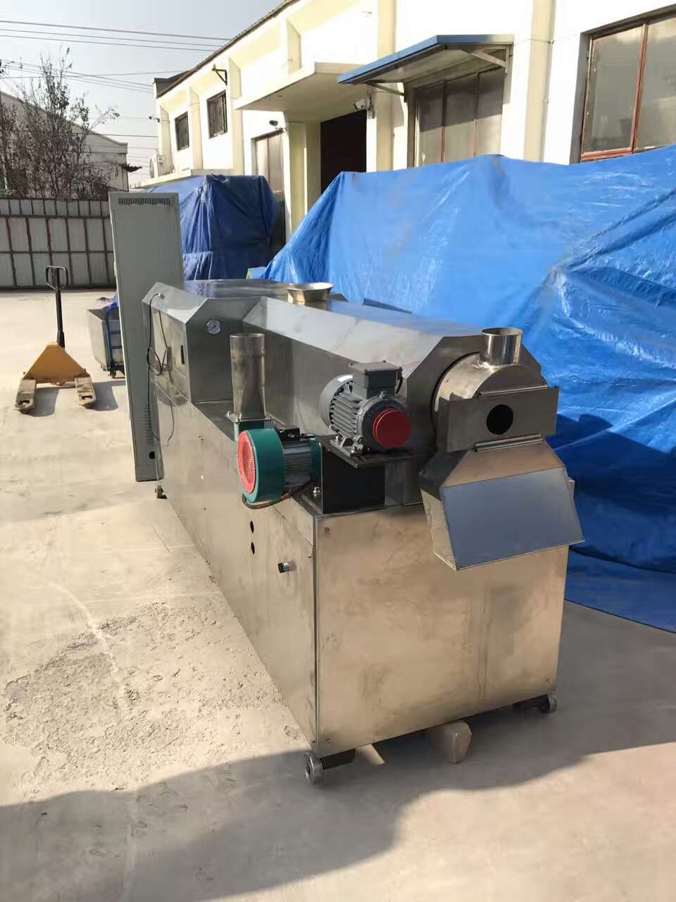 Food Grade SS201 Panko Double Screw Extruder Bread Crumb Machine