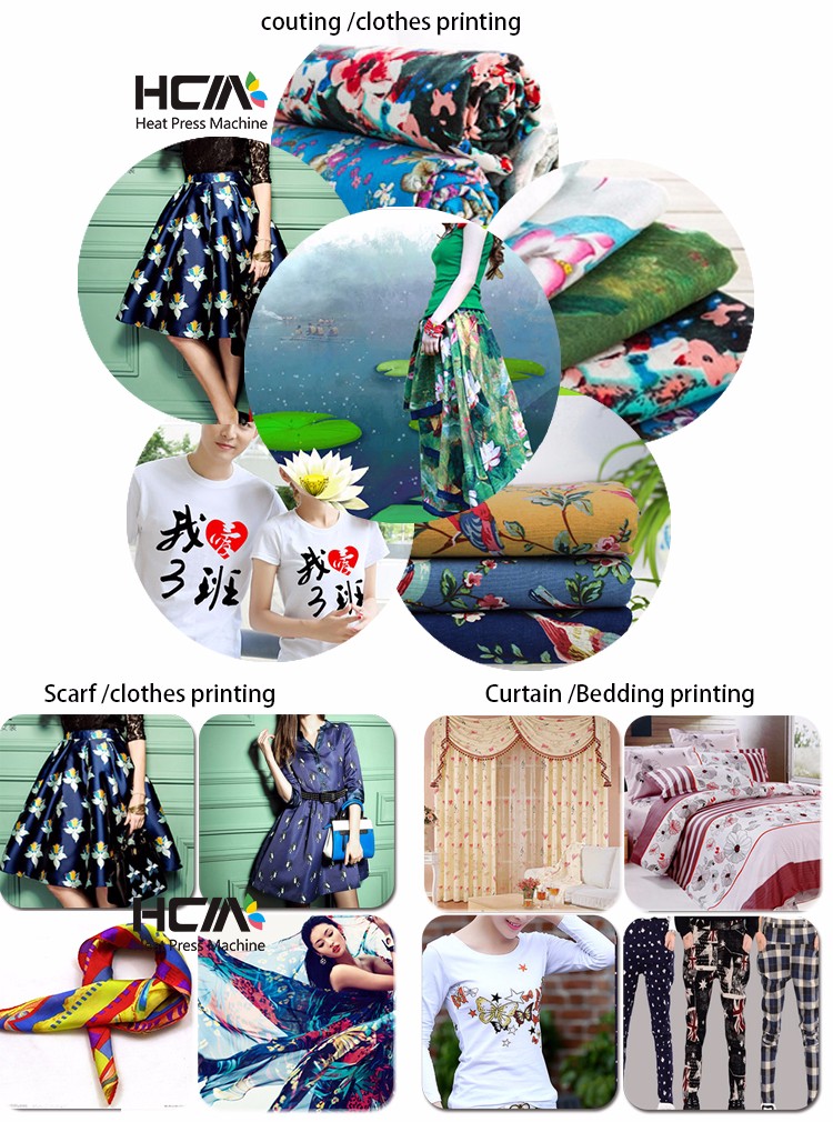 HCM Auto preheat and turn off roll to roll fabric printing machine