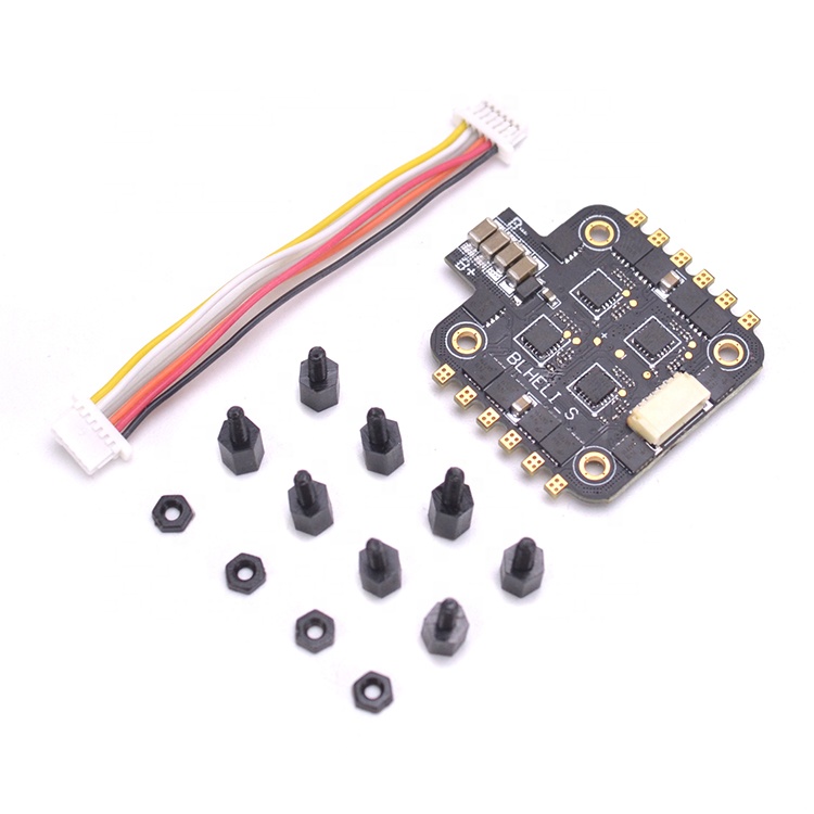 BS-30A Pro 2-4S 30A ESC Регулятор скорости Dshot600 blheli _ S 4 в 1 ESC 4,4g AON7418 MOS для FPV гоночного дрона RC Запчасти Аксессуары