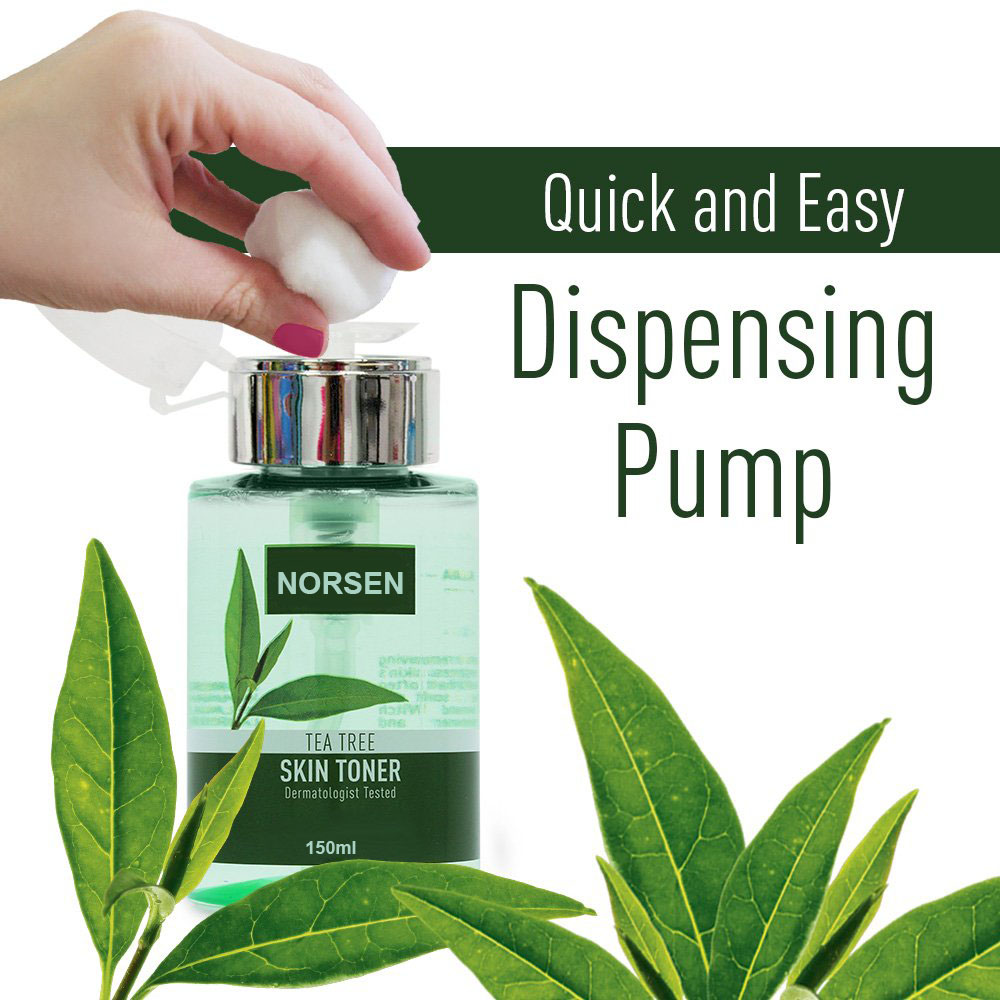 private label Norsen Cosmetic Factory Wholesale Replenishment Water Moisturizing Tea Tree Face Skin Toner