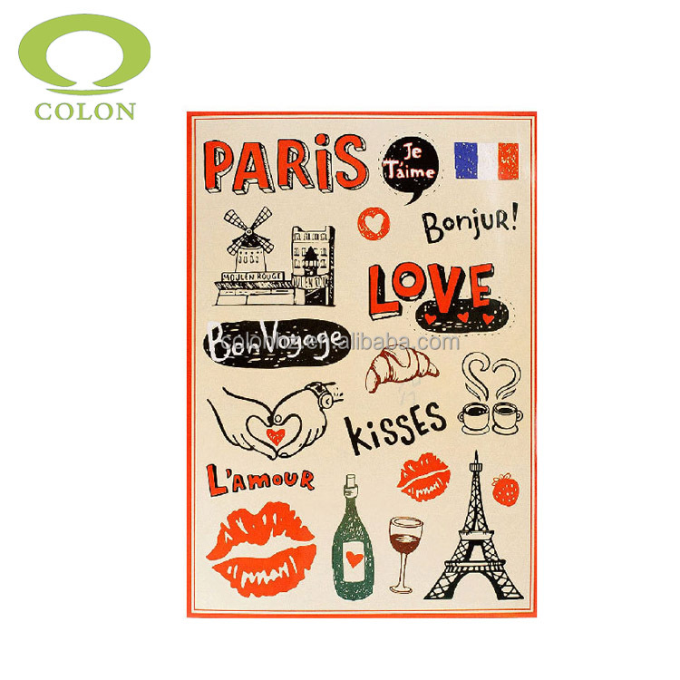 Design custom sticker book personalised company pre printed stickers