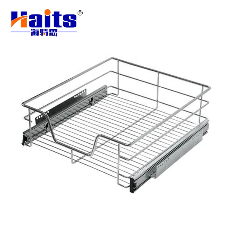 2 Tier Lazy Susun Kitchen Wire Basket Drawer Organizer Drawer