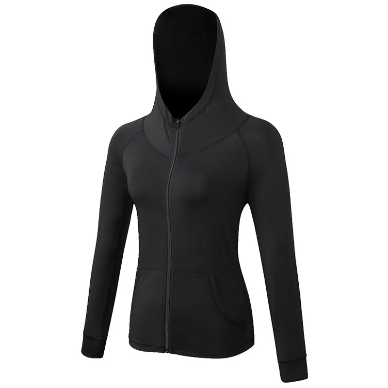 Latest Arrival Women's Jackets Coats Full Zip Activewear Fitness Workout Hoodie Jackets Lightweight Long Sleeve T Shirts