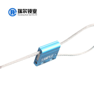 REC108 Aluminium Retractable Adjustable Steel Wire Security Cable Tie lock Seal