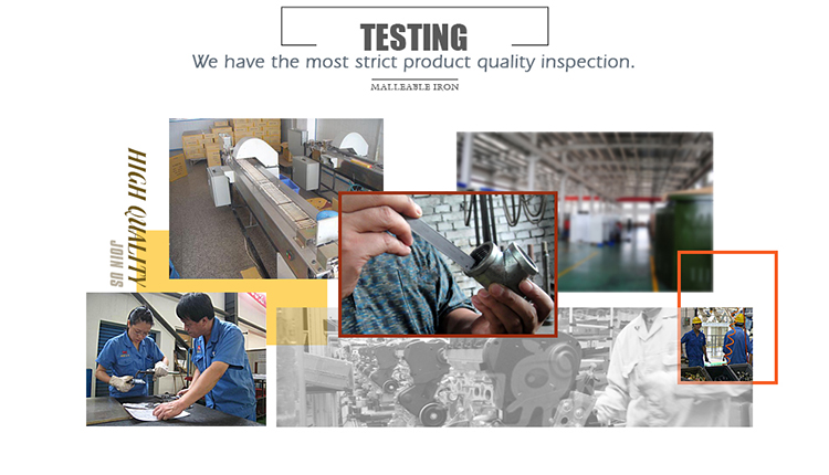 Black Iron Forged Malleable Iron  Dimensions Pipe Fittings Economic Long Working Life Pipe Fitting Cross Equal