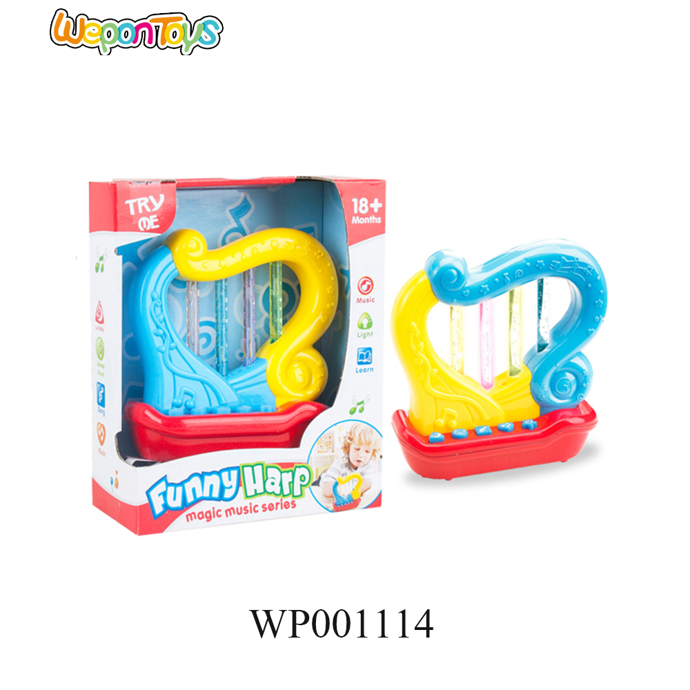 Новый дизайн, волшебная Арпа, игрушечный инструмент, музыка и свет, Китай, детская игрушка, пианино