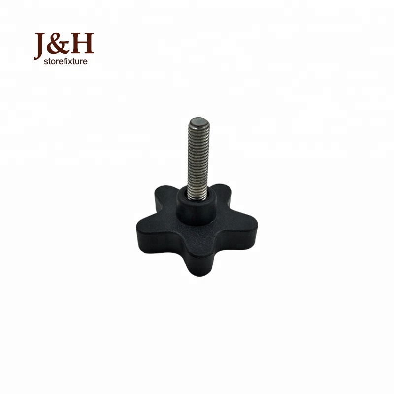 Fastener Plastic Head Stainless Steel Threaded Screw Handles Black