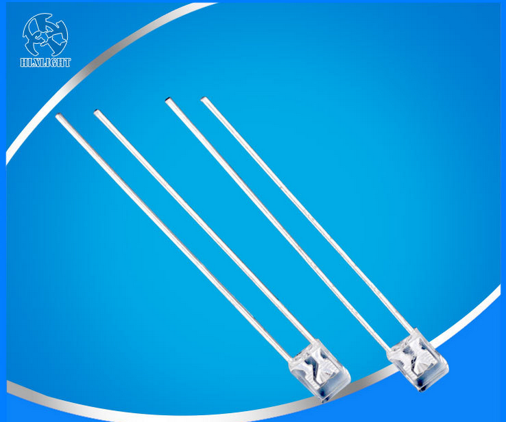 square no flange white diffused led diode