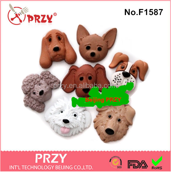 Fornecimento cão sugarcraft mulit heads silicone moldes decorativos