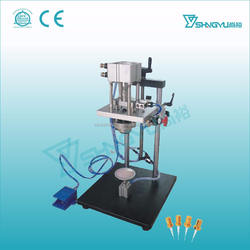 Pneumatic Perfume Bottle sealing machine/Perfume Glass Jar Cap Sealing Collaring Machine