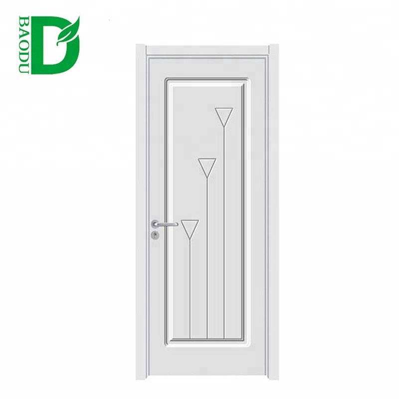 Latest design wooden room door interior PVC wood door