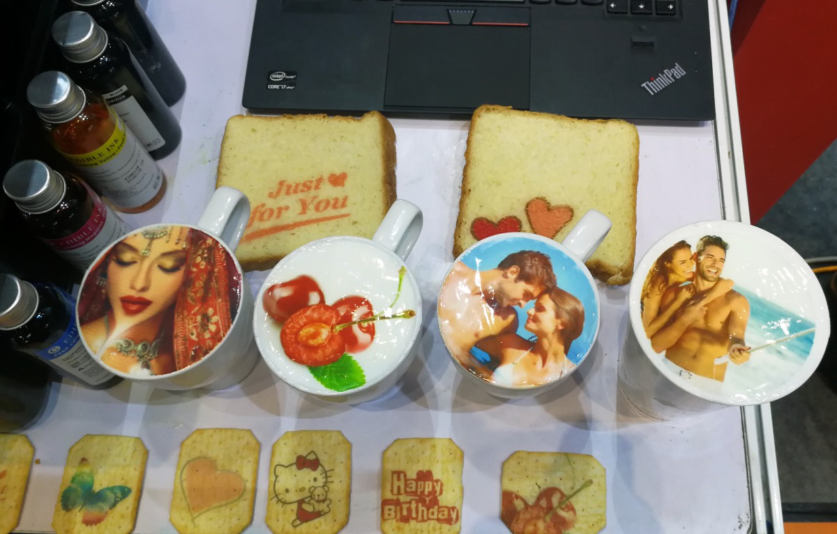 Digital inkjet food printing machine edible ink cake printer