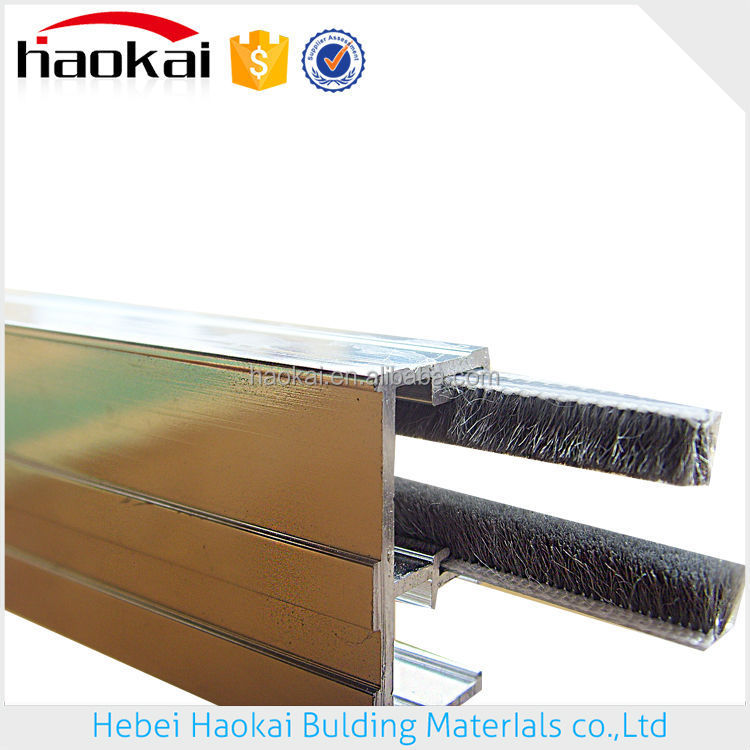 Tira tempo para janelas e portas de correr de alumínio, lã pile stripping, tira pilha