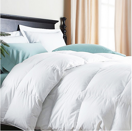 Домашняя коллекция, 85% белый гусиный пух и перо, хлопковая внутренняя подкладка