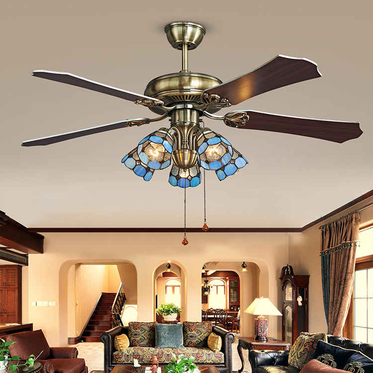 Modern energy saving decoration home remote control ceiling fan with light