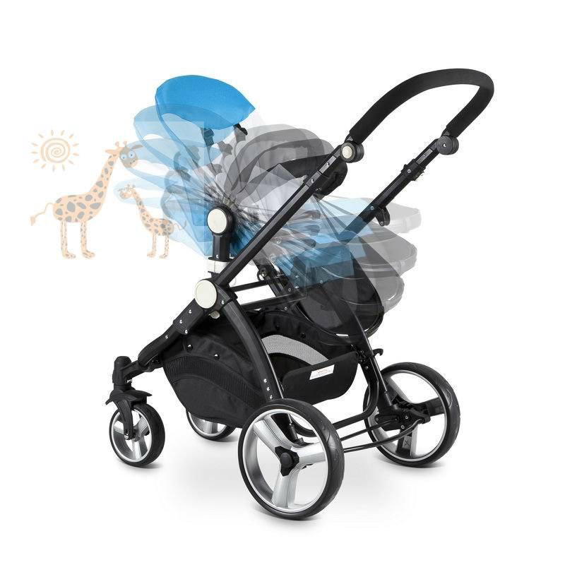 Inflaming retarding baby carriage  2 in 1  travel system stroller