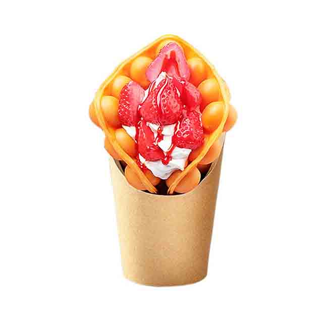 300 Bubble Waffle Brown Paper Kraft Biodegrable Bulk