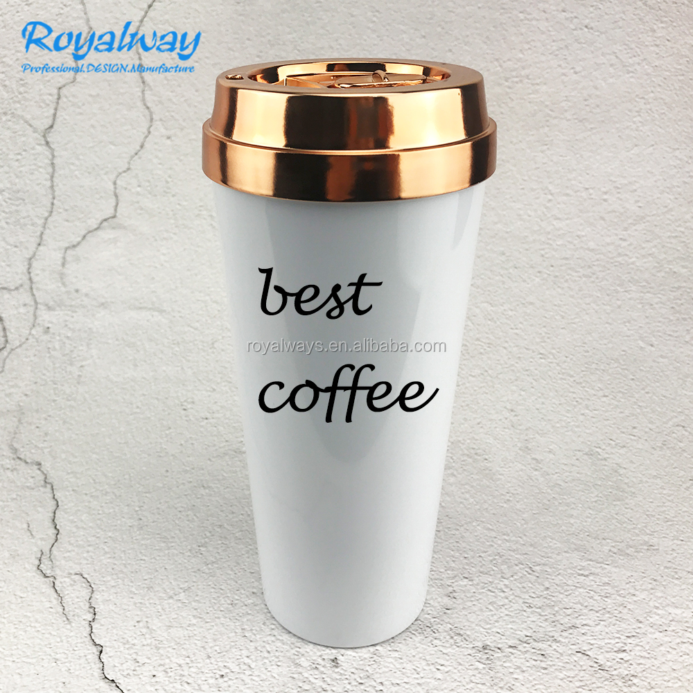 Термокружка для кофе на вынос с крышкой и двойными стенками от частного производителя