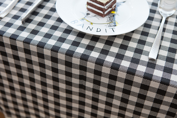 Modern table cloth design office meeting room polyester print square table cloth