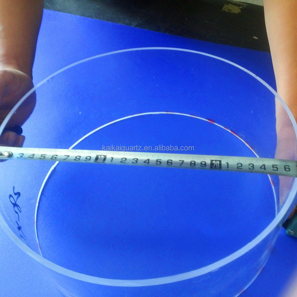 Высокотемпературная кварцевая стеклянная трубка большого диаметра высокого давления