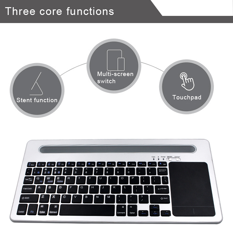 New original brand portable 78keys bluetooth keyboard azerty touch BK3231