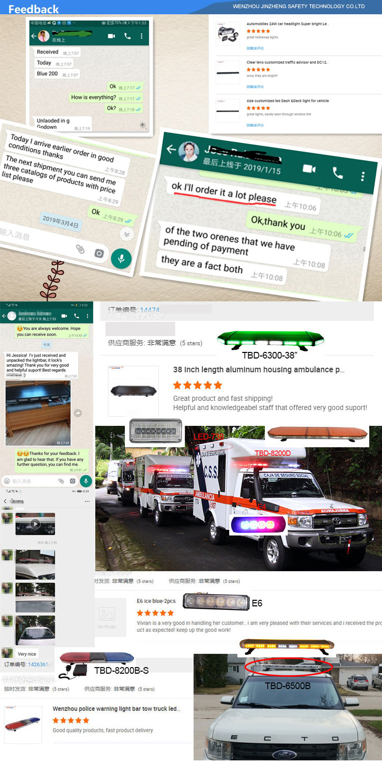 Black Housing Ambulance Emergency Vehicle Led Mini Lightbar