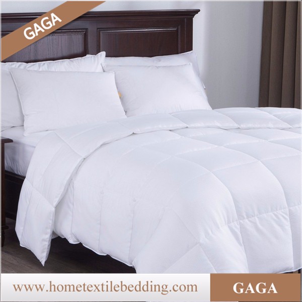 100% cotton high quality Duck Feather Comforter White Goose Down Duvet Quilt with All Sizes