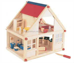 small wooden dollhouse