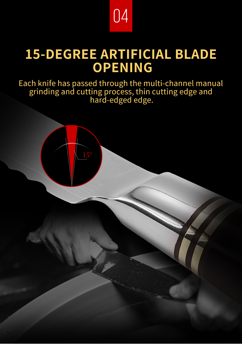 FINDKING 8 inch ebony wood handle 67 Layers 10Cr15CoMoc damascus steel knife kitchen knife bread knife