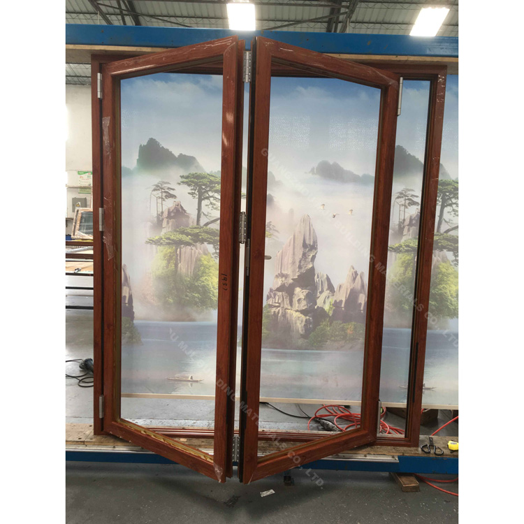 Best price retro style aluminum floor folding windows for big house